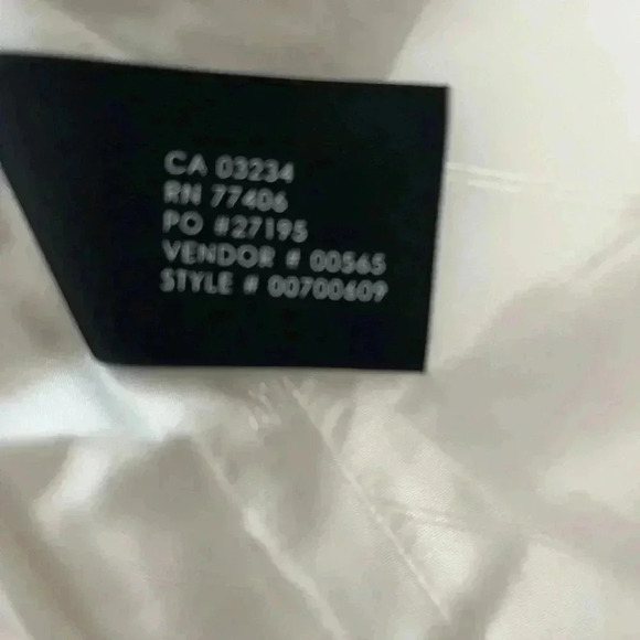 [10]Club Monaco White Cotton Black Collar Lined Single  Breasted Blazer - Picture 11 of 13